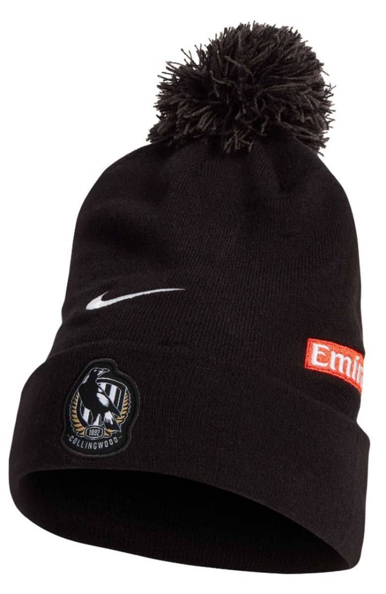 Collingwood Magpies 2025 AFL Nike Pom Beanie