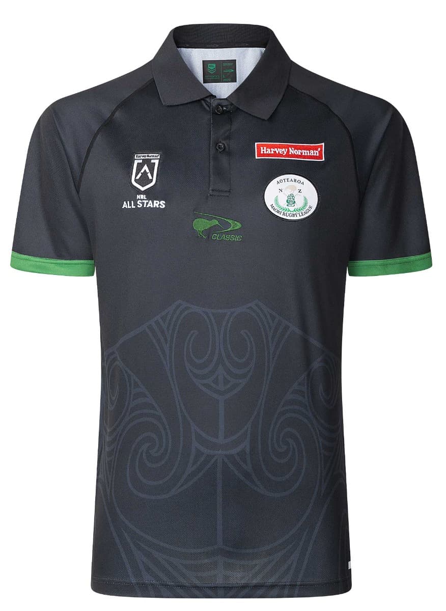 New Zealand Maori All Stars 2025 NRL Mens Polo Shirt