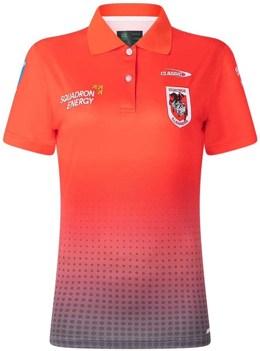 St George Dragons 2025 NRL Ladies Media Polo Shirt