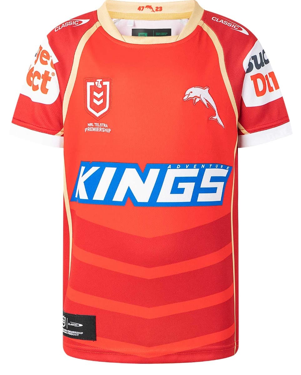 Dolphins 2025 NRL Kids Home Jersey