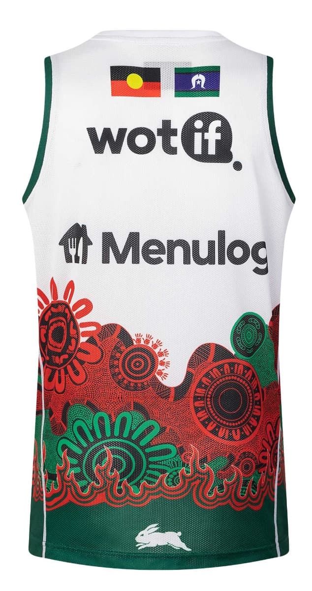 South Sydney Rabbitohs 2025 NRL Mens Indigenous Singlet