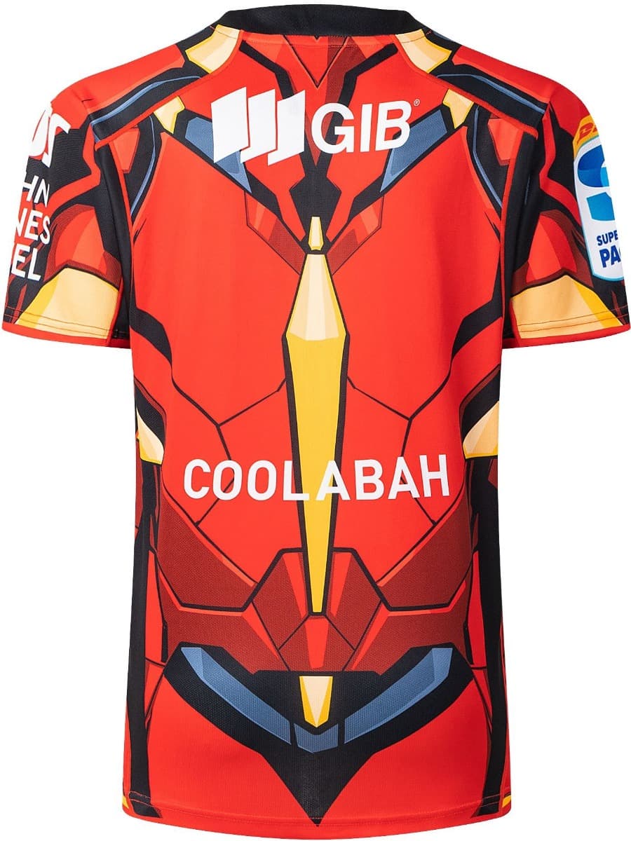 Canterbury Crusaders 2025 Rugby Union Mens Iron Man Marvel Jersey