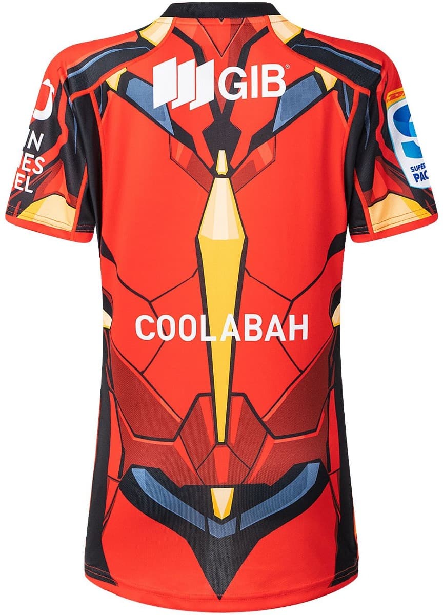 Canterbury Crusaders 2025 Rugby Union Ladies Iron Man Marvel Jersey