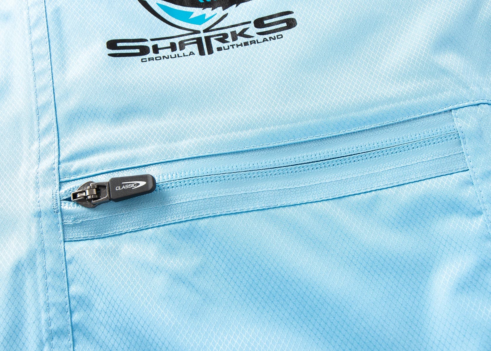 Cronulla Sharks 2025 NRL Mens Wet Weather Jacket Cronulla Sharks 2025 NRL Mens Wet Weather Jacket