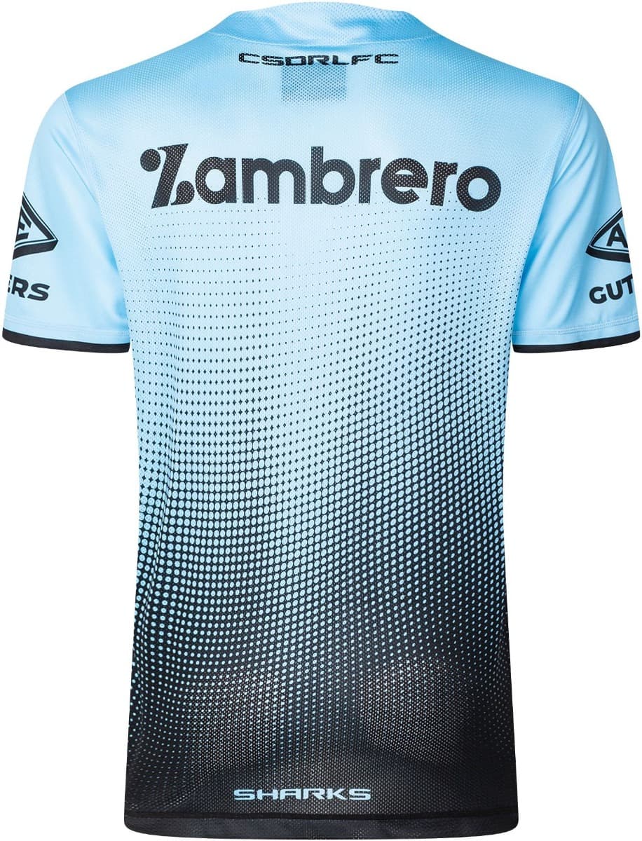 Cronulla Sharks 2025 NRL Mens Sky Training Shirt