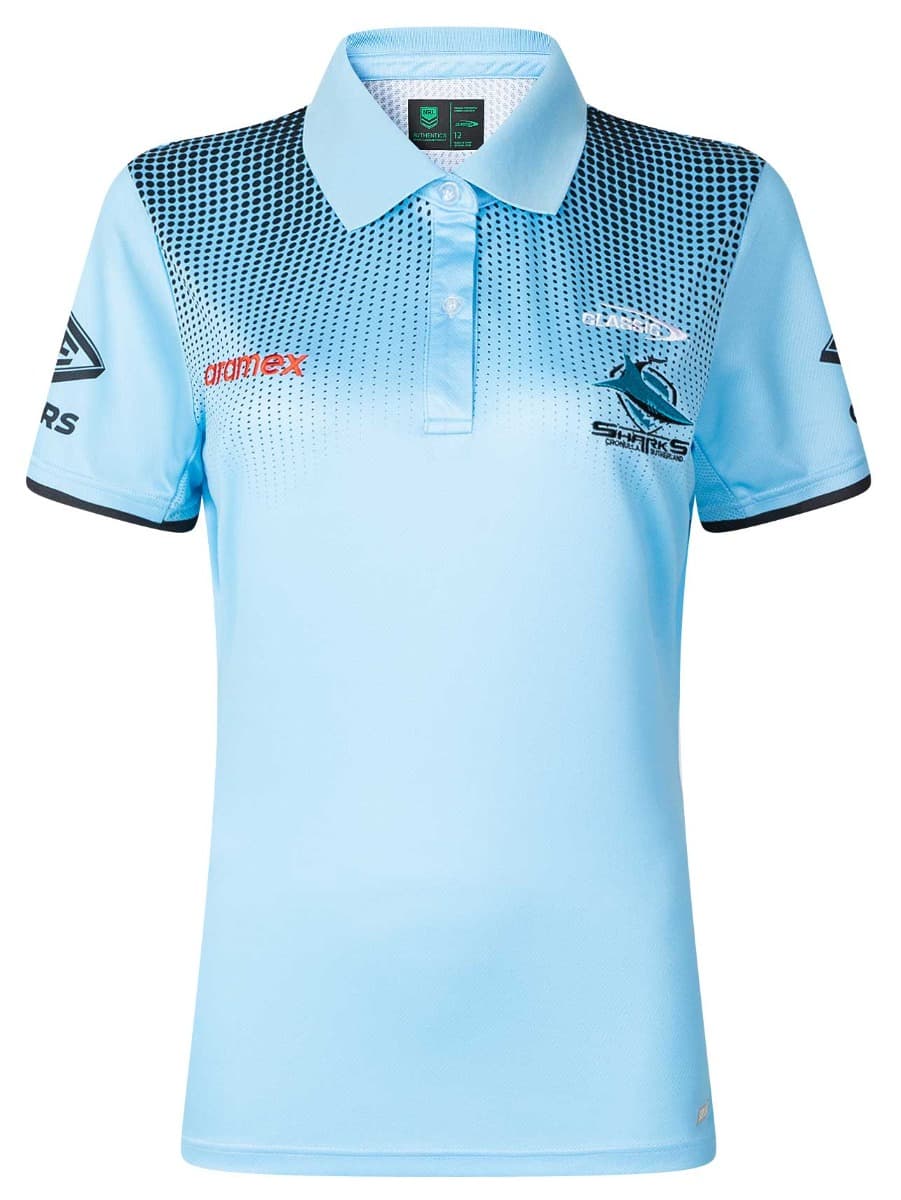 Cronulla Sharks 2025 NRL Ladies Players Polo Shirt