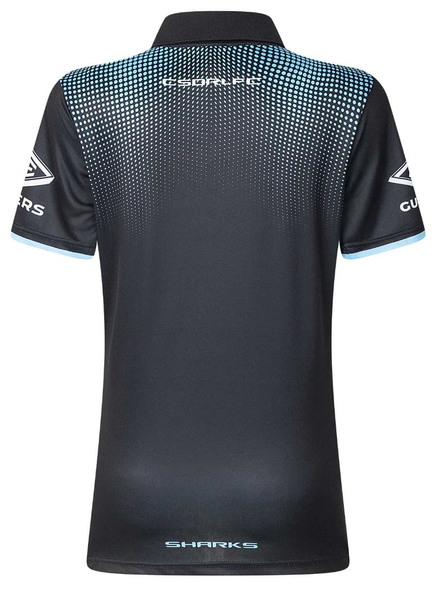 Cronulla Sharks 2025 NRL Ladies Media Polo Shirt
