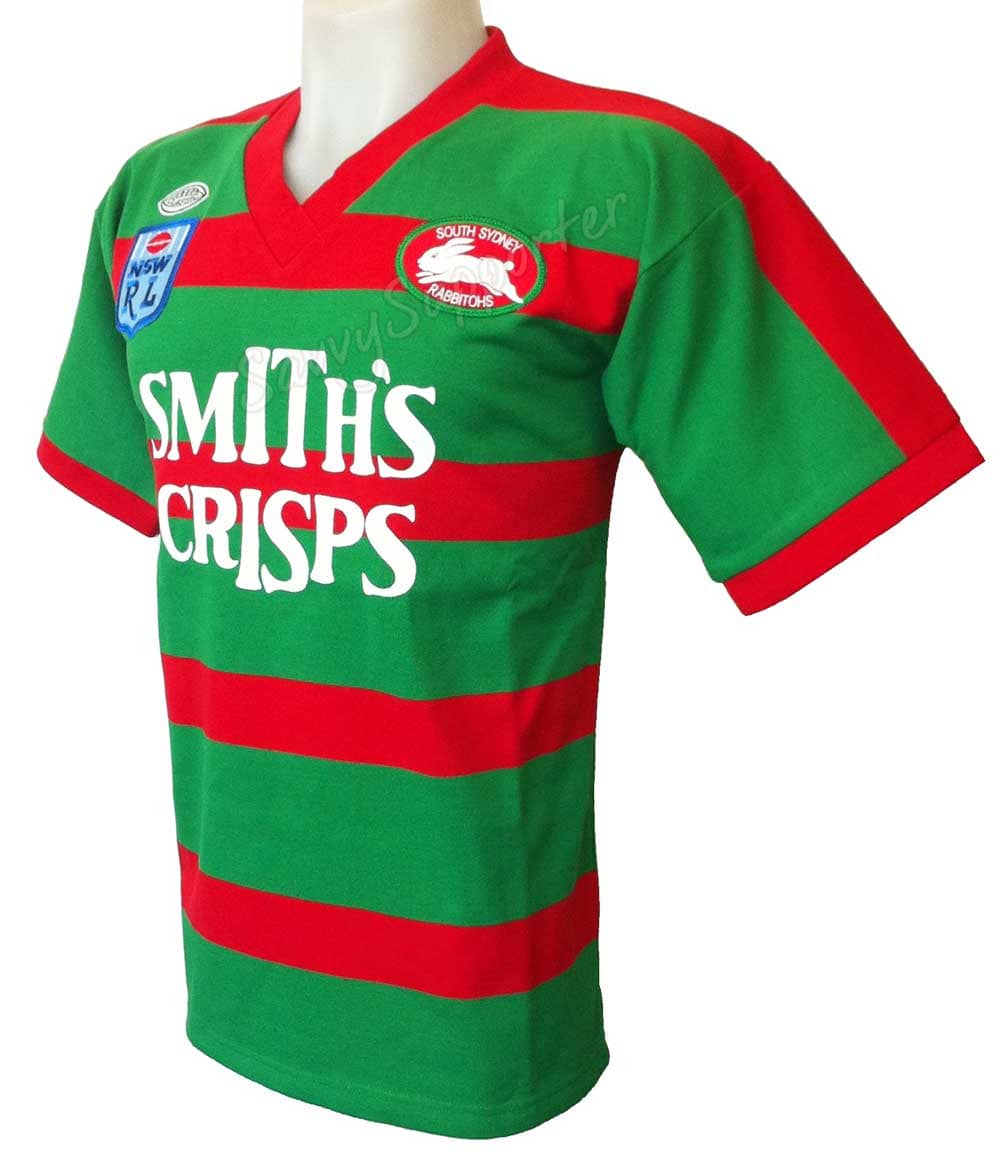 South Sydney Rabbitohs 1989 Smiths Crisps Retro Jersey