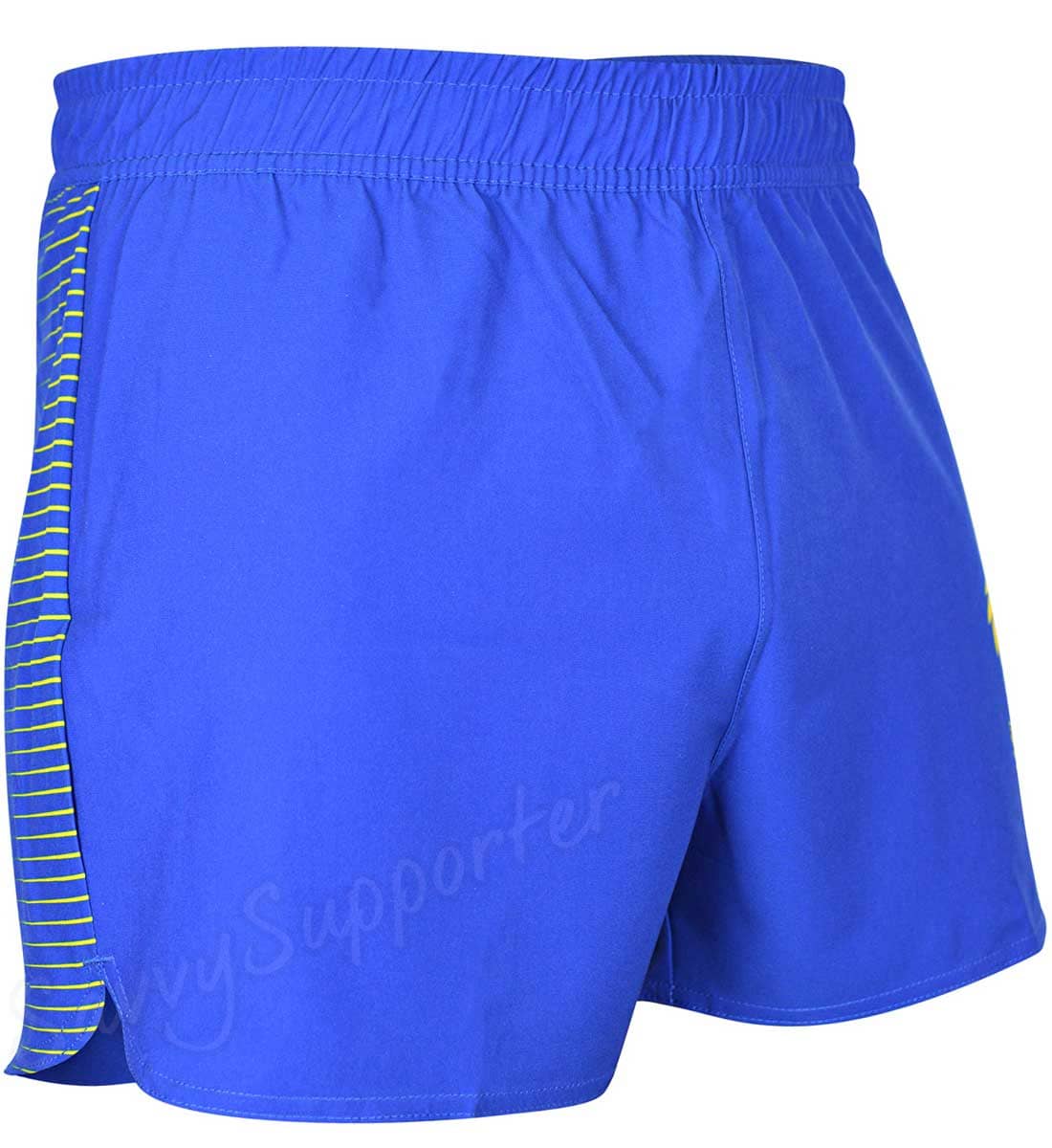 West Coast Eagles AFL Mens Blue Athletic Running Shorts