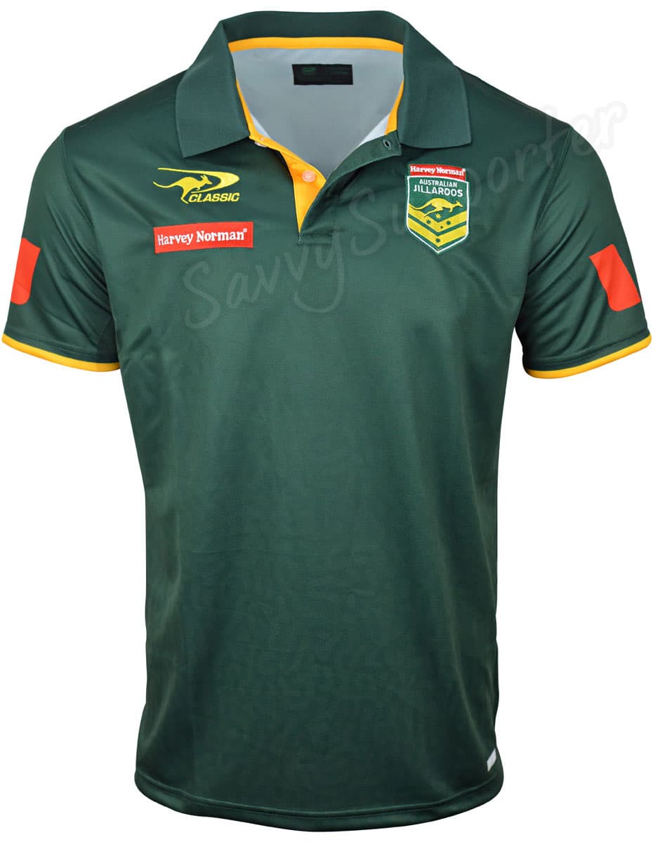 Australian Jillaroos 2023 NRL Mens Team Polo Shirt