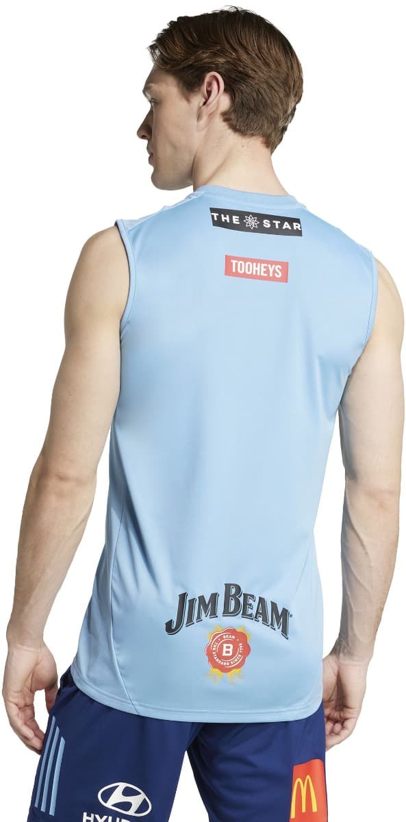 NSW Blues 2025 State of Origin Mens Light Blue Training Singlet