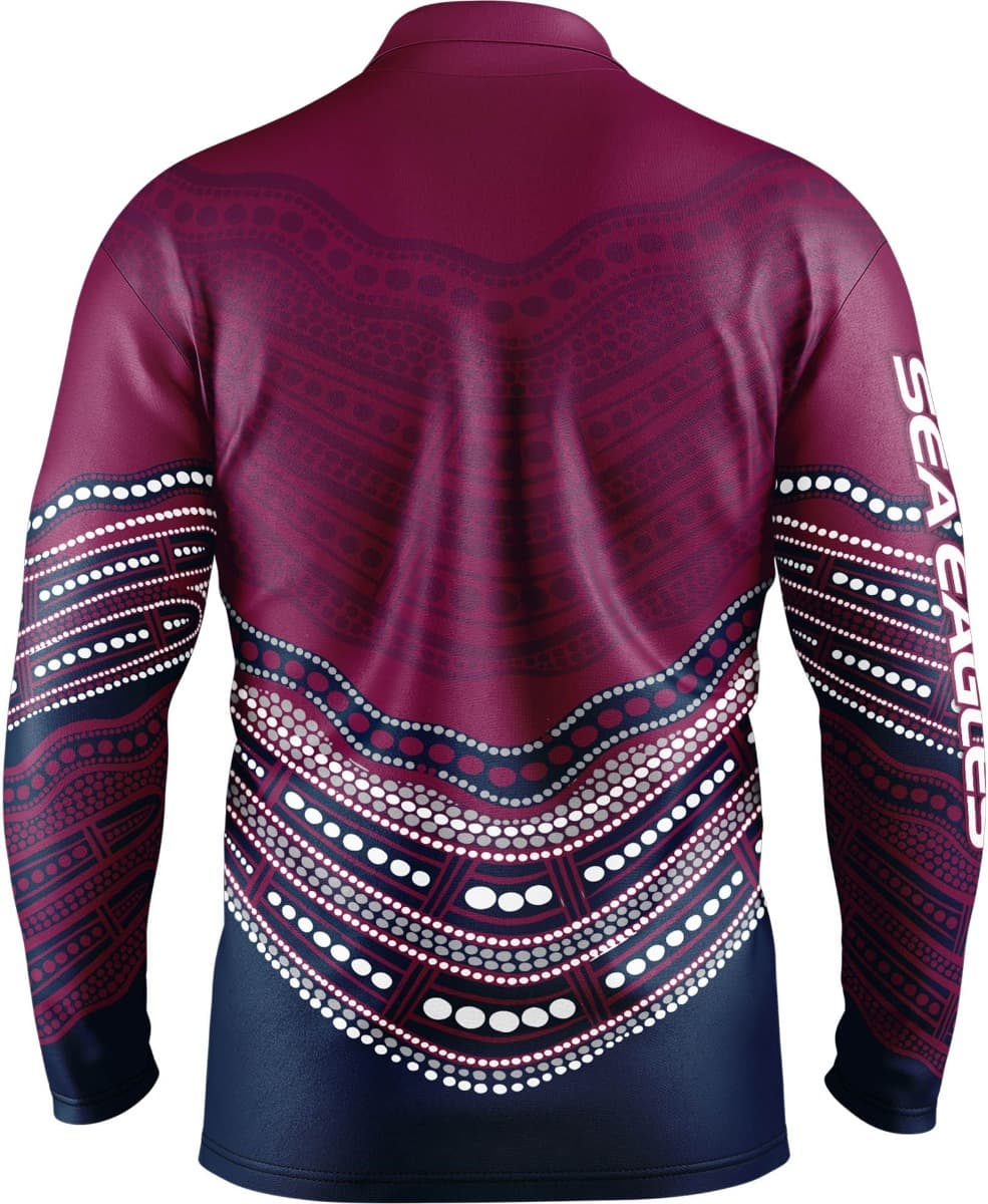Manly Sea Eagles NRL Indigenous Fishing Shirt