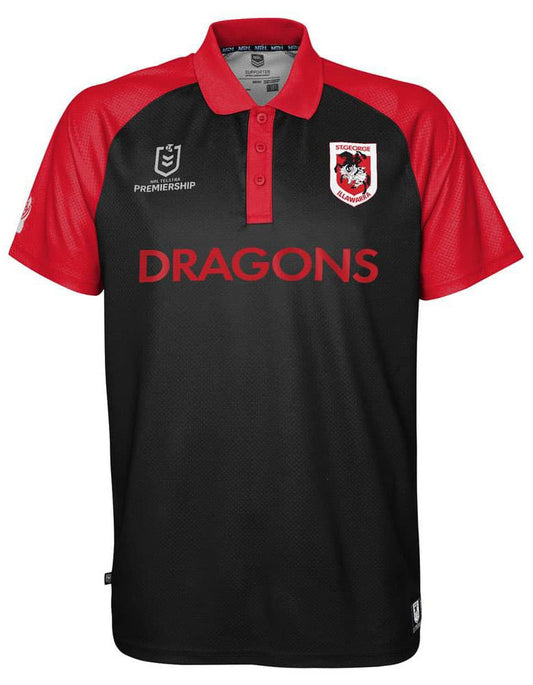St George Dragons Mens Performance Polo Shirt St George Dragons Mens Performance Polo Shirt