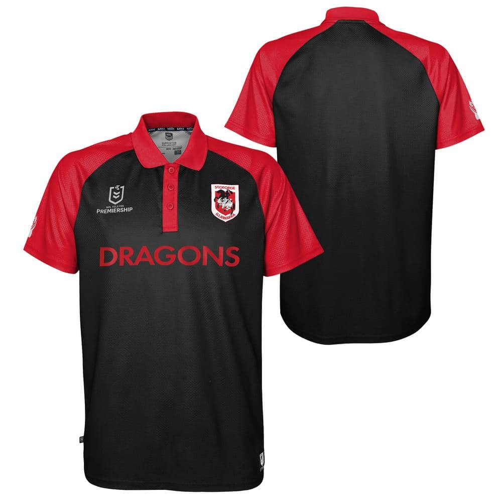 St George Dragons Mens Performance Polo Shirt St George Dragons Mens Performance Polo Shirt