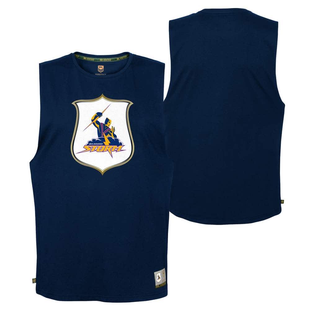 Melbourne Storm Heritage Crest Mens Muscle Tank Tee