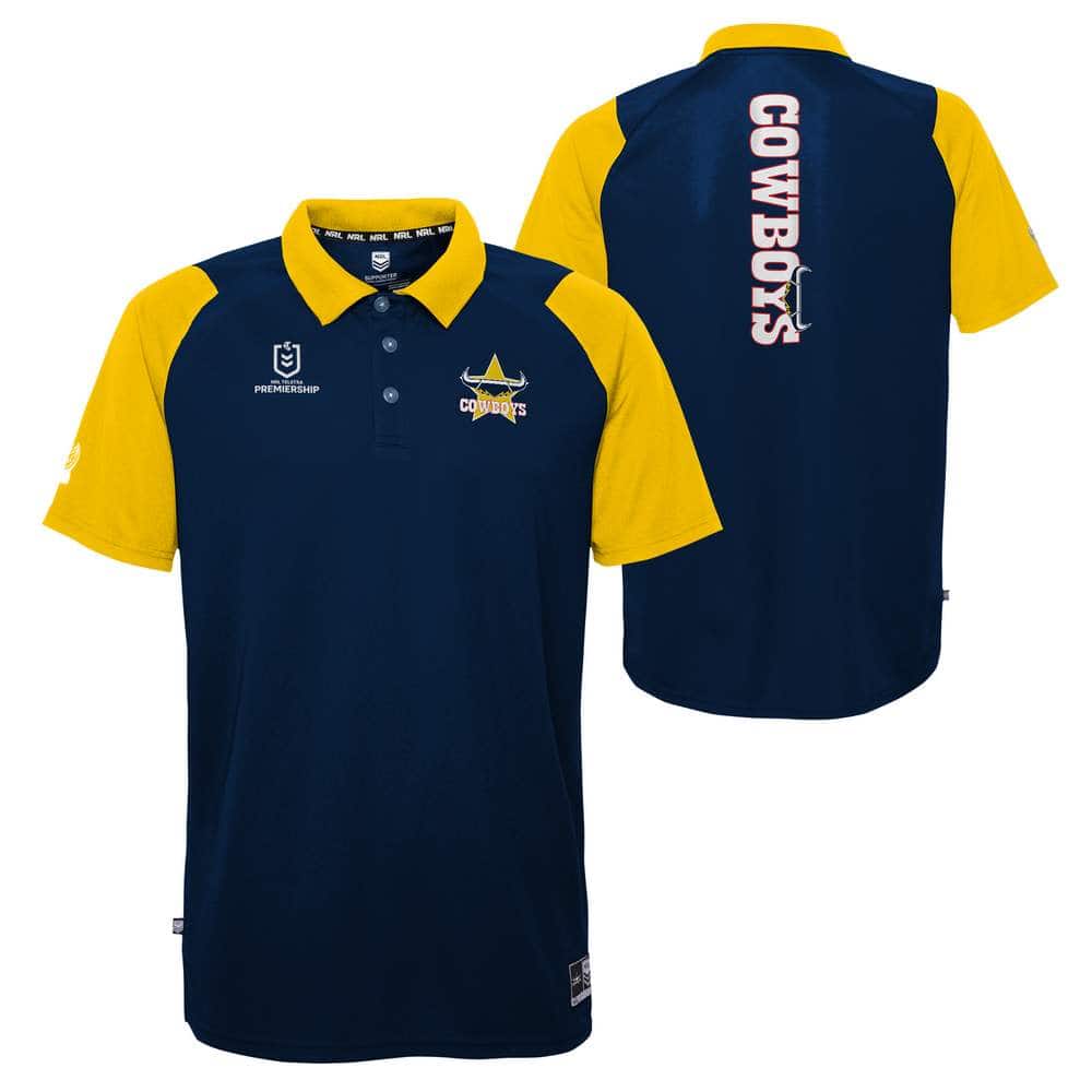 North Queensland Cowboys Mens Performance Polo Shirt North Queensland Cowboys Mens Performance Polo Shirt