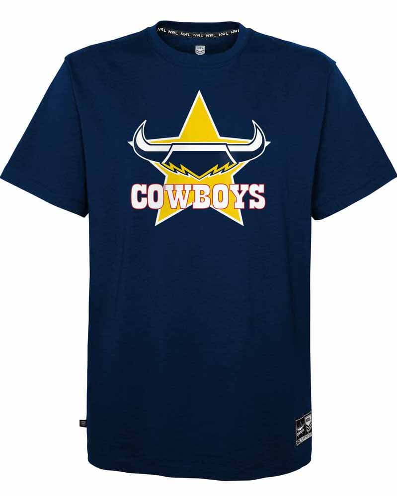 North Queensland Cowboys NRL Mens Team Logo Tee North Queensland Cowboys NRL Mens Team Logo Tee