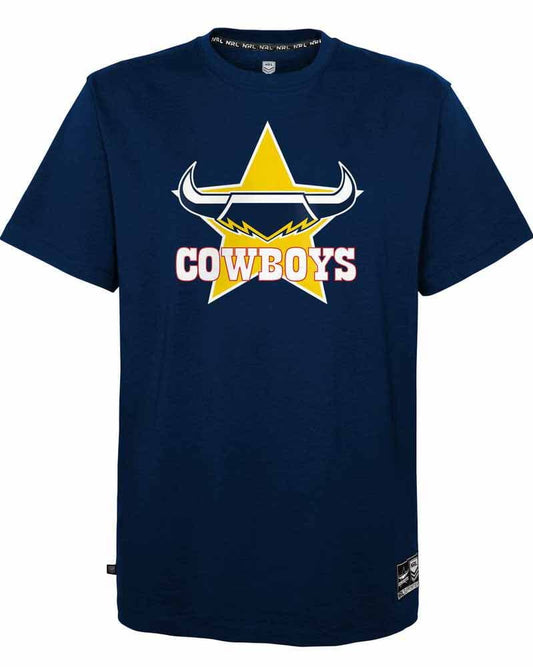 North Queensland Cowboys NRL Mens Team Logo Tee North Queensland Cowboys NRL Mens Team Logo Tee