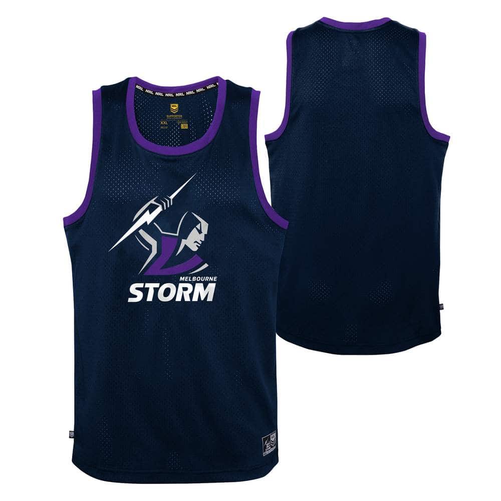 Melbourne Storm NRL Mens Mesh Singlet