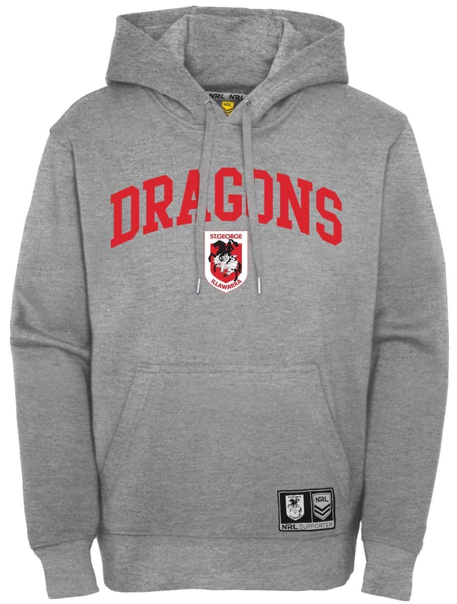 St George Dragons NRL Mens Collegiate Arch Hoody