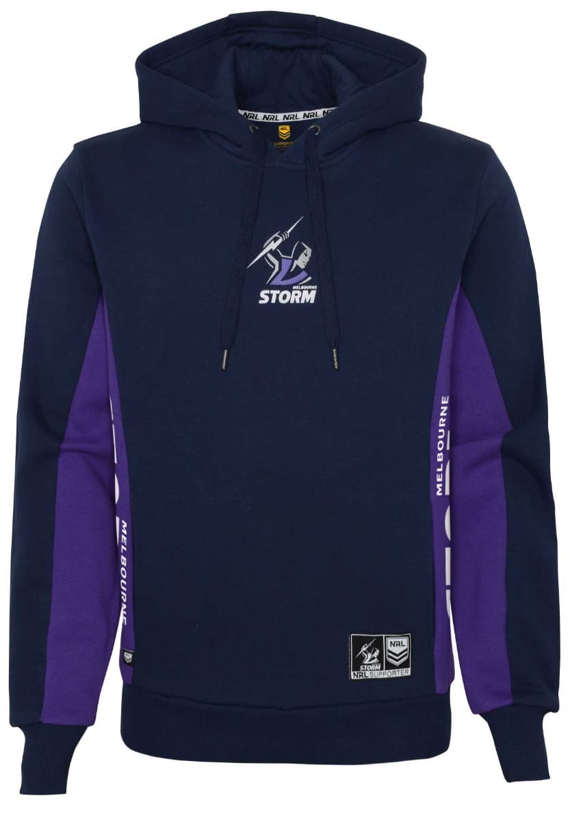 Melbourne Storm NRL Mens Side Panel Hoody
