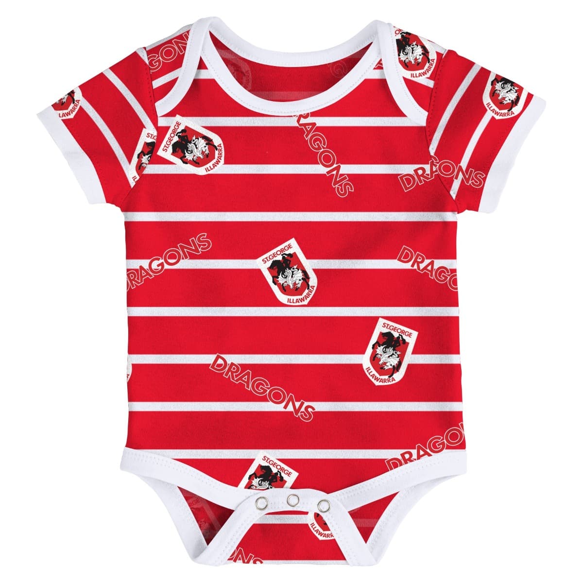 St George Dragons NRL 3 Piece Bodysuit Set