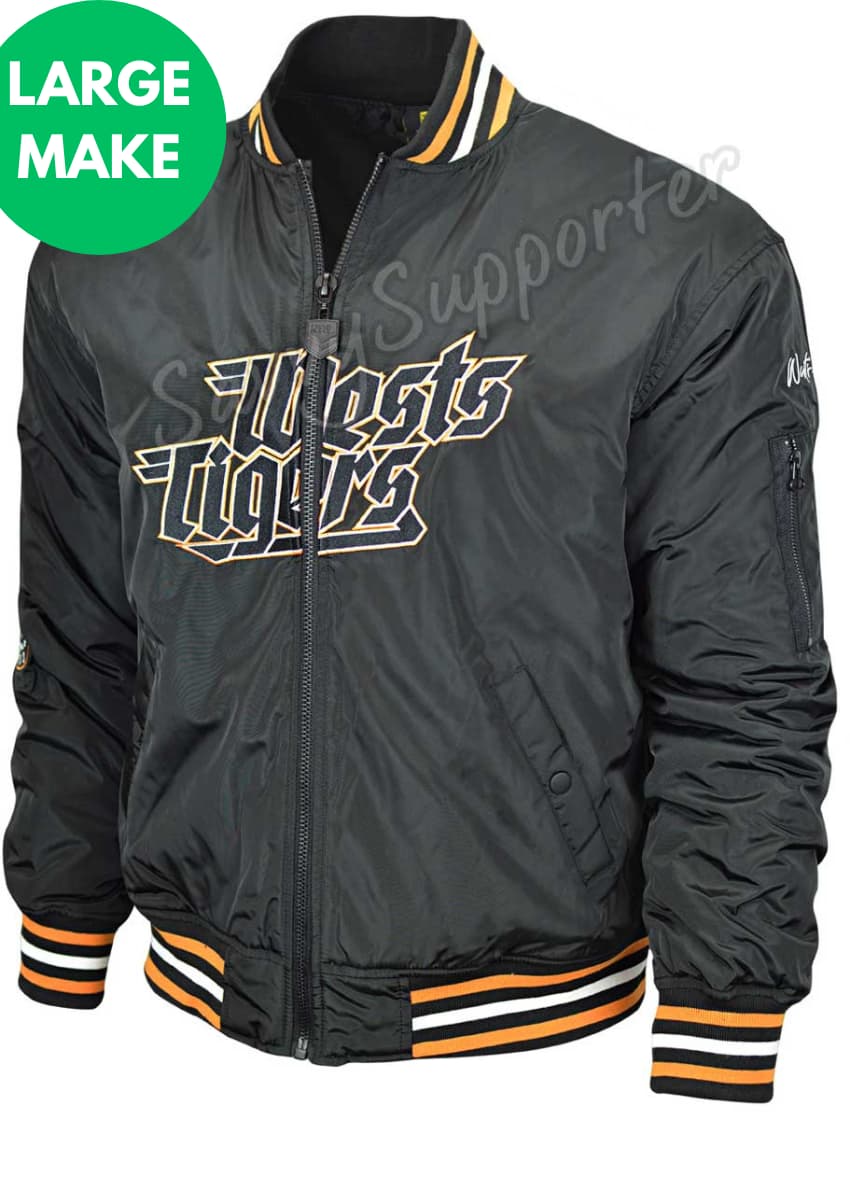 Wests Tigers NRL Mens Bomber Jacket