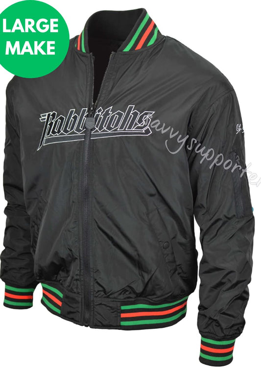 South Sydney Rabbitohs NRL Mens Bomber Jacket South Sydney Rabbitohs NRL Mens Bomber Jacket