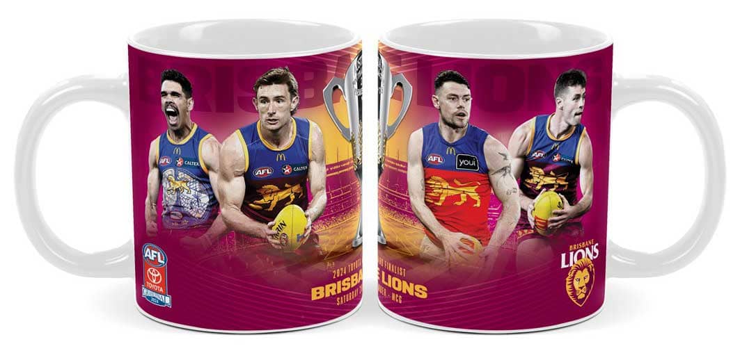 Brisbane Lions 2024 AFL Grand Finalist Player Mug