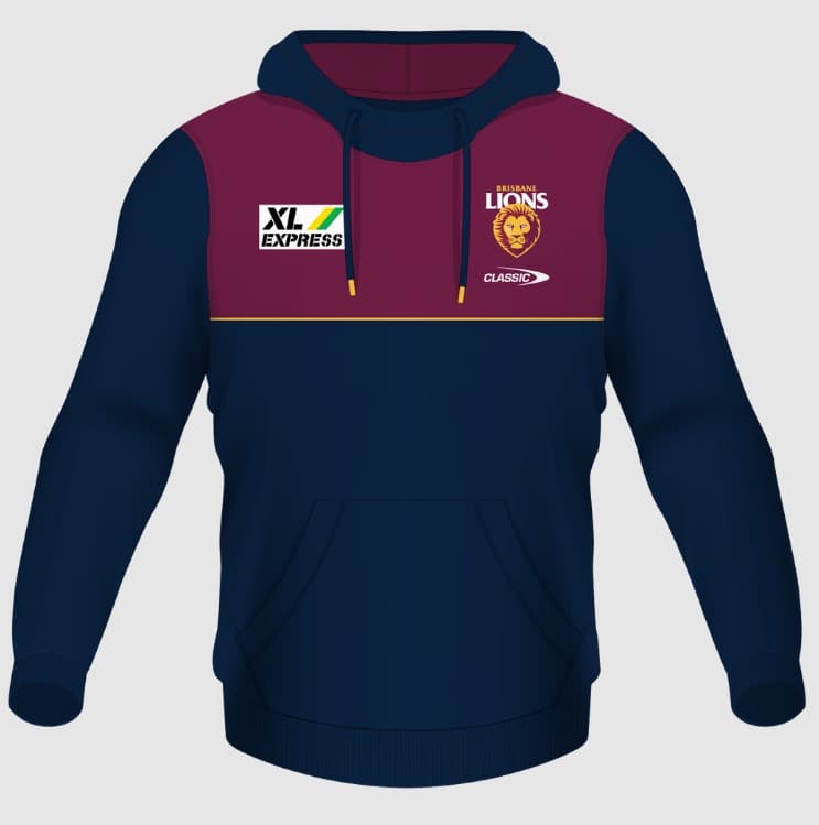 Brisbane Lions AFL Mens Training Hoodie