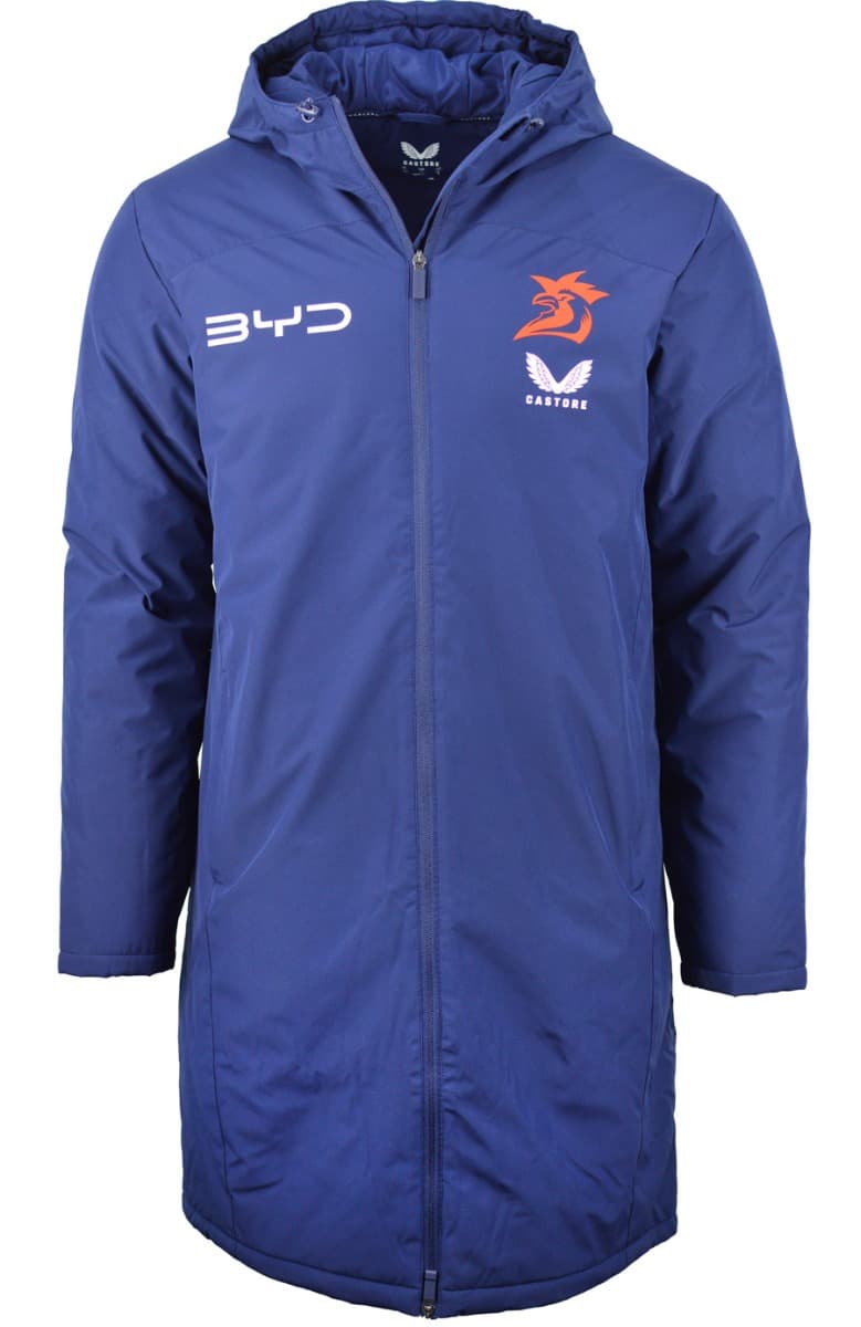 Sydney Roosters 2025 NRL Mens Long Length Bench Jacket