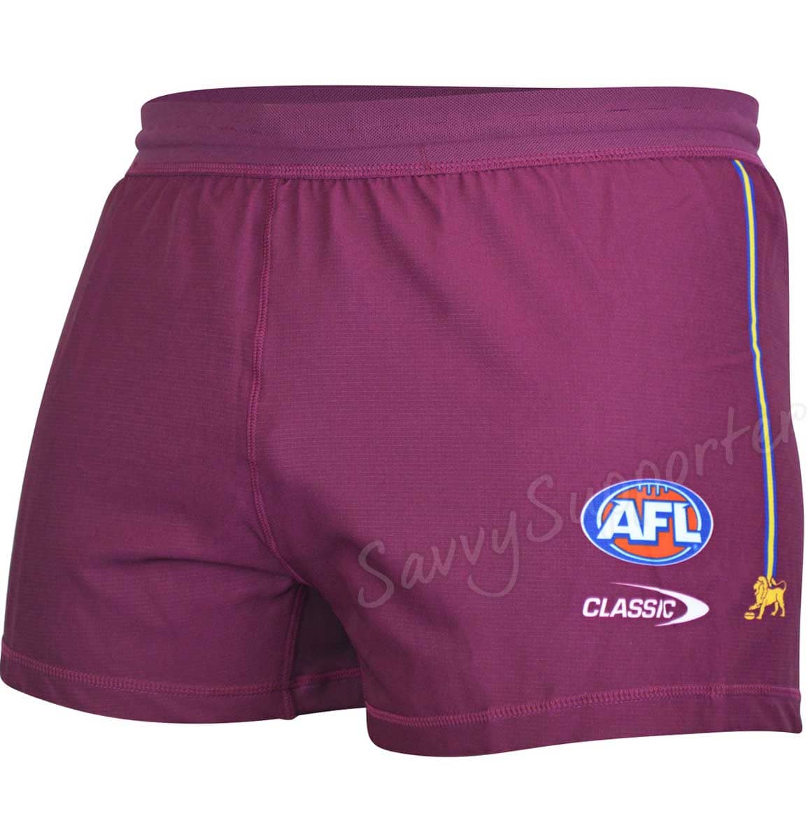 Brisbane Lions AFL Mens Maroon Home Shorts