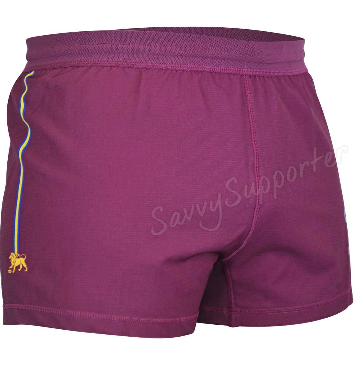 Brisbane Lions AFL Mens Maroon Home Shorts