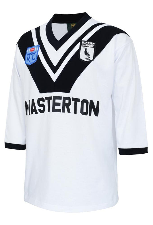 Western Suburbs Magpies 1983 NRL Mens Retro Jersey Western Suburbs Magpies 1983 NRL Mens Retro Jersey