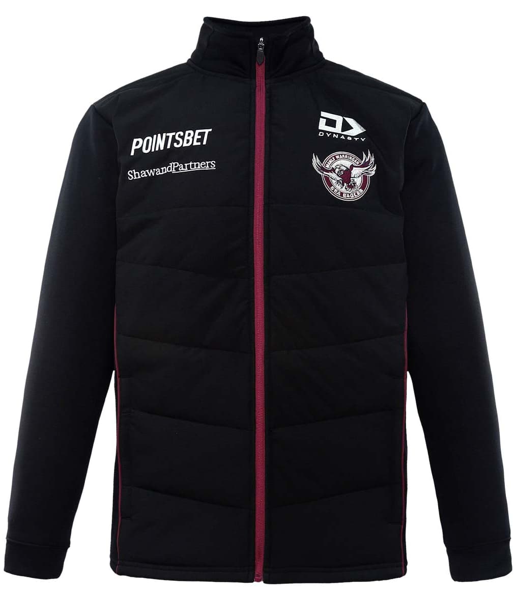 Manly Sea Eagles NRL Mens Black Hybrid Jacket