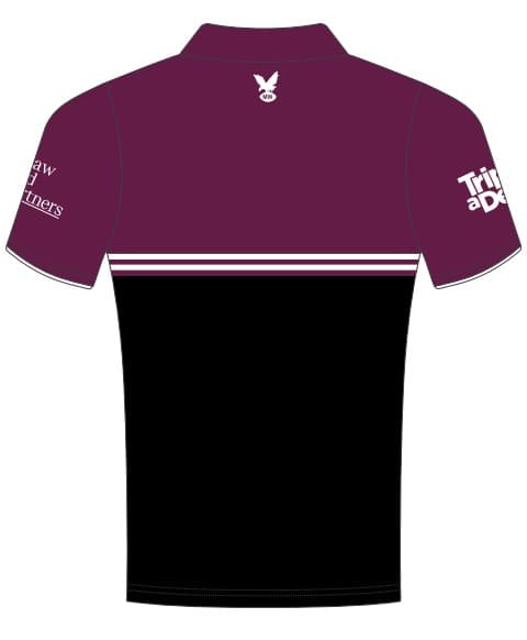 Manly Sea Eagles NRL Mens Black Polo Shirt