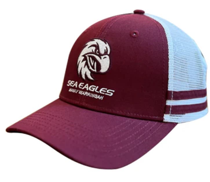 Manly Sea Eagles 2025 NRL Adults Maroon Trucker Cap