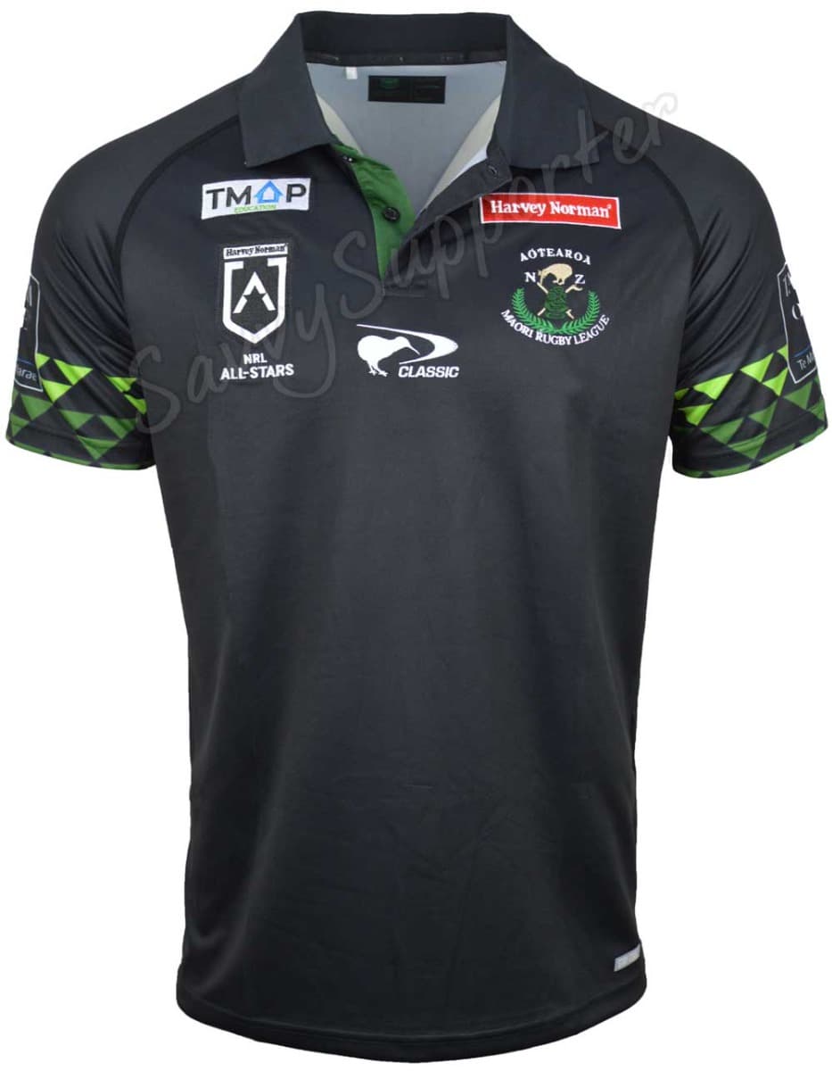New Zealand Maori All Stars 2024 NRL Mens Performance Polo Shirt