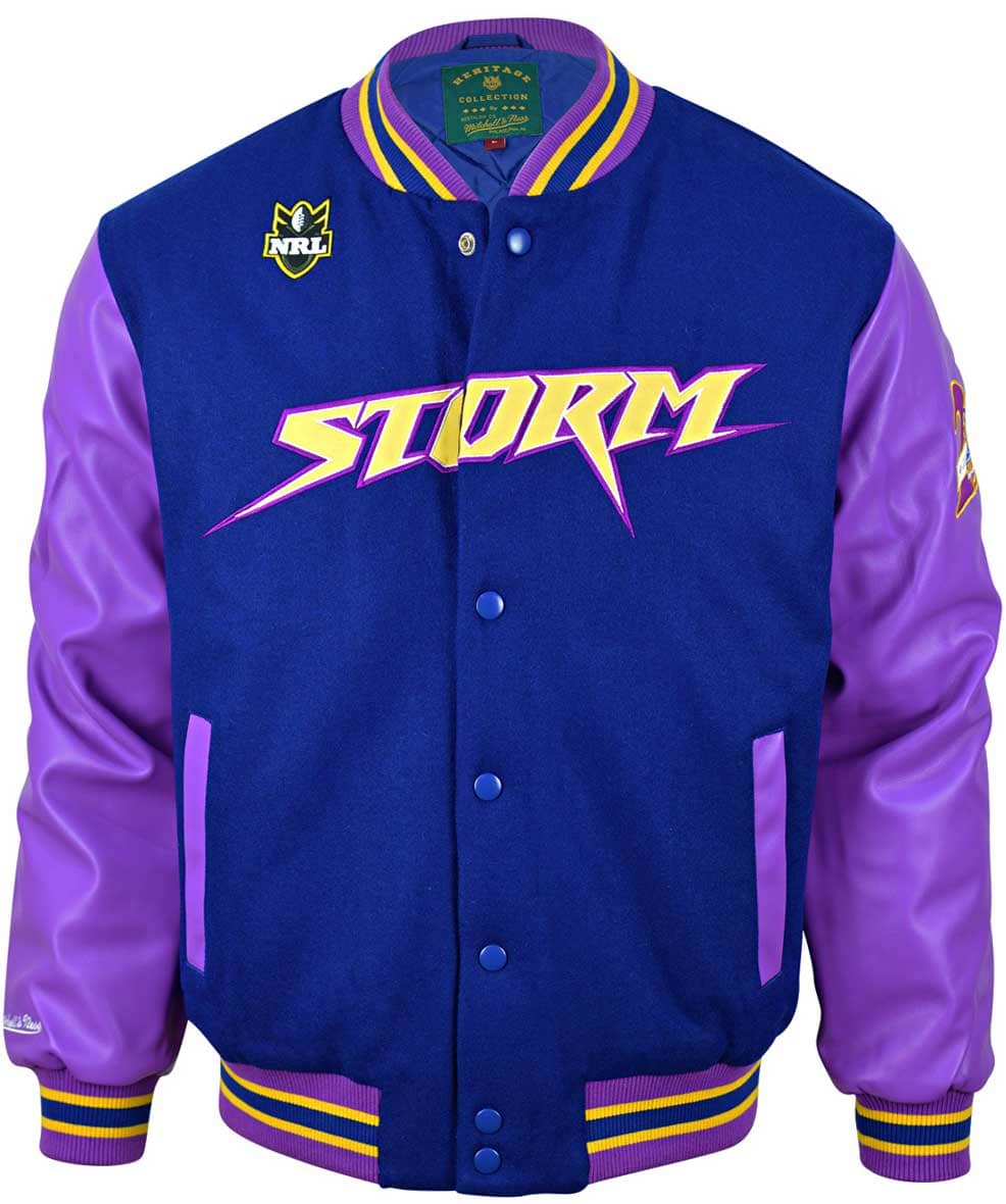Melbourne Storm NRL Mens Letterman Jacket