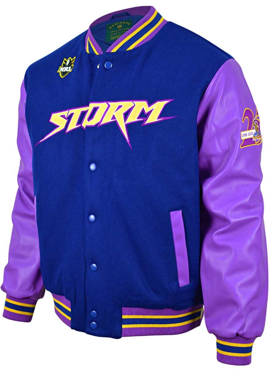 Melbourne Storm NRL Mens Letterman Jacket