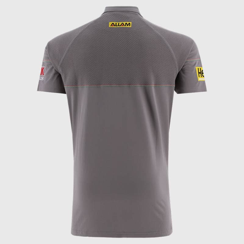 Penrith Panthers 2025 NRL Mens Grey Media Polo Shirt