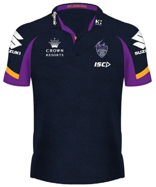 Melbourne Storm Ladies Players Polo Shirt