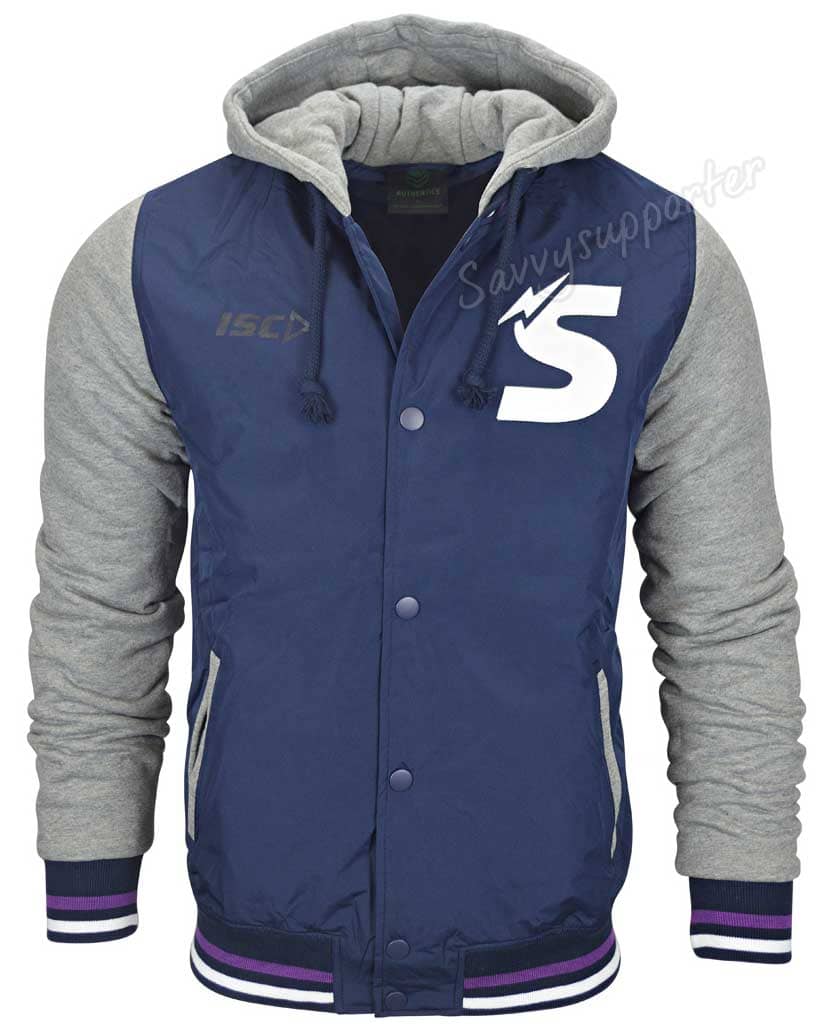 Melbourne Storm NRL Mens Baseball Jacket