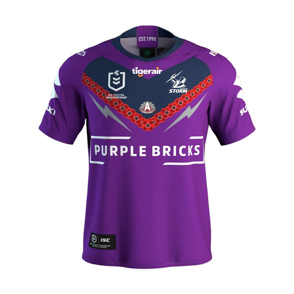 Melbourne Storm 2019 NRL Mens Anzac Jersey