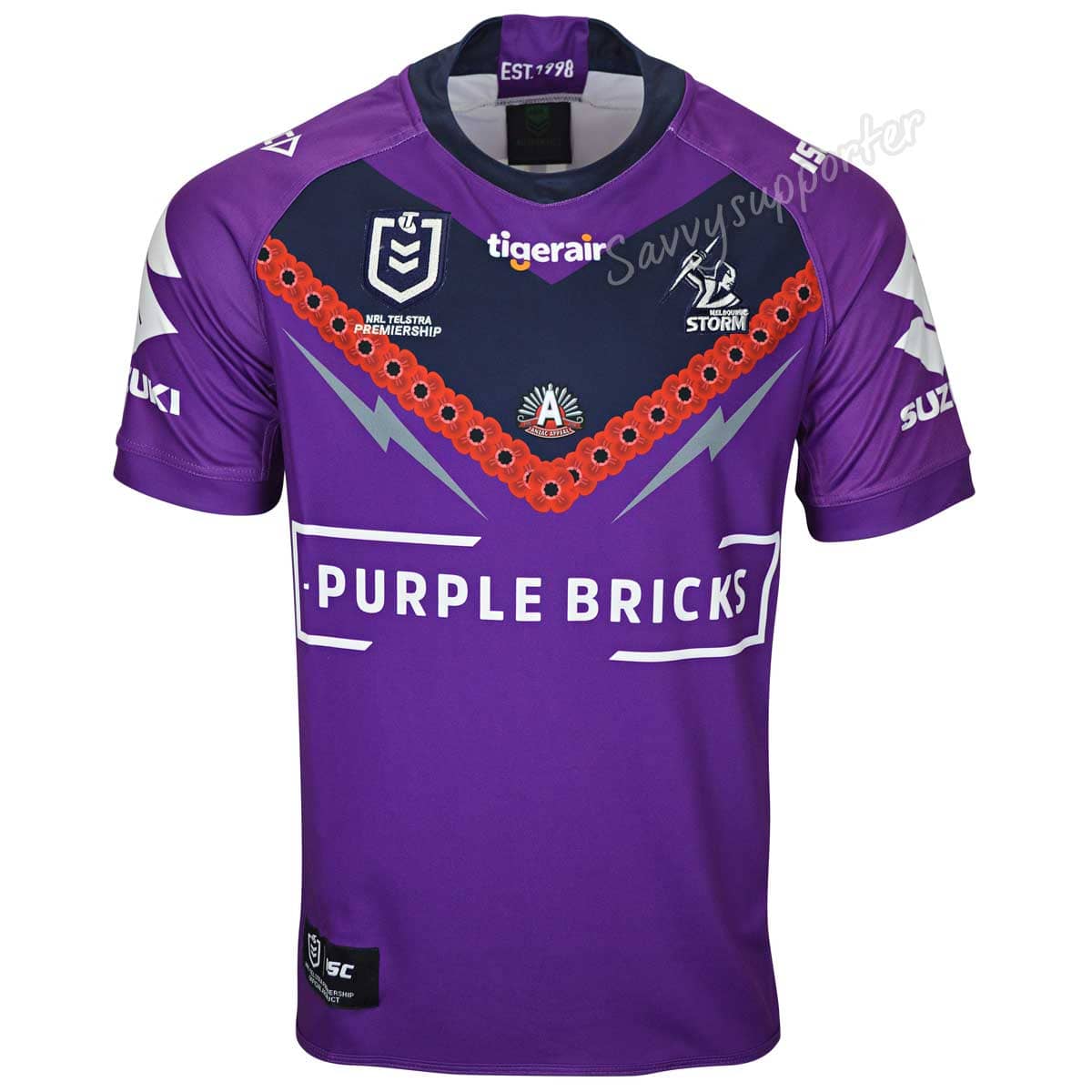 Melbourne Storm 2019 NRL Mens Anzac Jersey