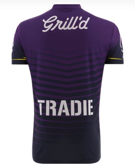 Melbourne Storm 2024 NRL Mens Warm Up Tee Melbourne Storm 2024 NRL Mens Warm Up Tee