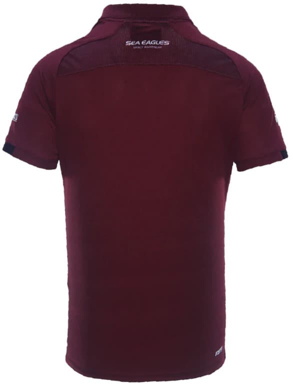 Manly Sea Eagles 2024 NRL Mens Maroon Media Polo Shirt