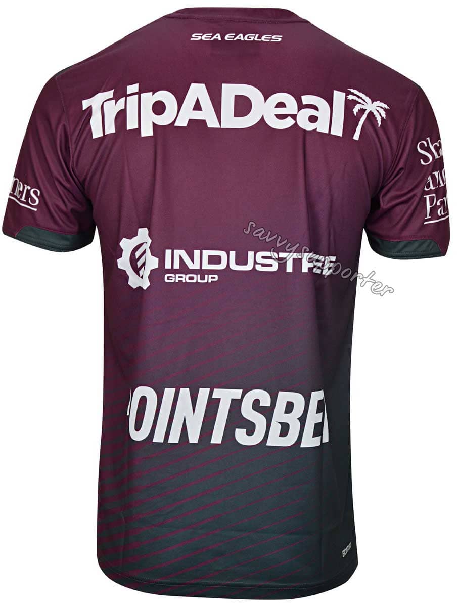 Manly Sea Eagles 2023 NRL Mens Maroon Training Shirt