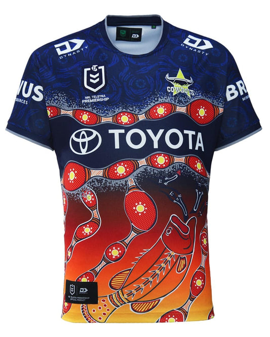 North Queensland Cowboys 2024 NRL Mens Indigenous Jersey North Queensland Cowboys 2024 NRL Mens Indigenous Jersey
