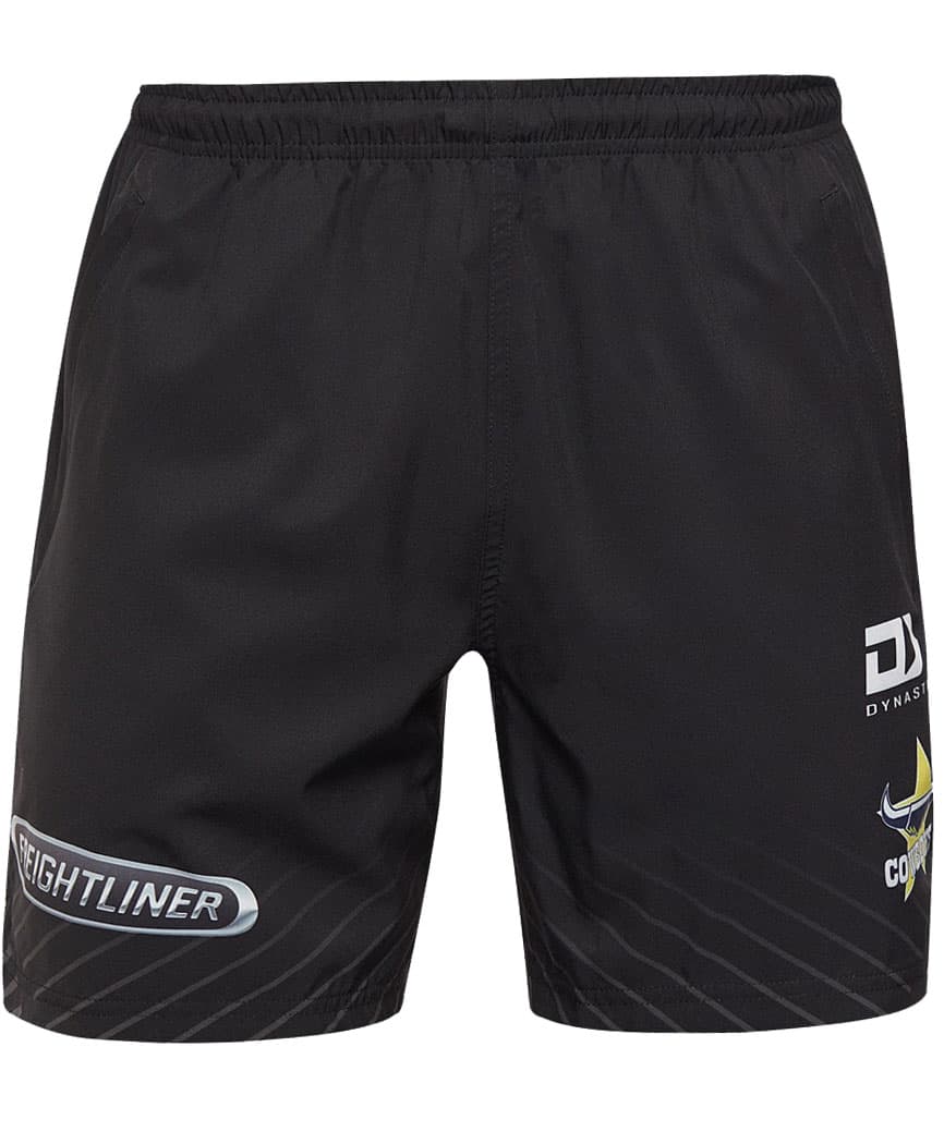 North Queensland Cowboys 2024 NRL Mens Black Alternate Gym Zip Shorts North Queensland Cowboys 2024 NRL Mens Black Alternate Gym Zip Shorts
